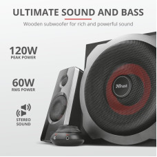 Акустична система (Колонки) Trust 2.1 GXT 38 Tytan Ultimate Bass Speaker Set BLACK