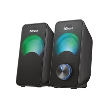 Акустична система Trust Arys 2.0, 14Вт, USB/AUX, RGB, чорний