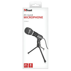 Мікрофон комп’ютерний Trust Starzz All-round, Omni, 3.5 Mini Jack, 2.5м, чорний