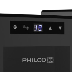 Холодильник Philco для вина, 45х25х50, холод.відд.-21л, зон - 1, бут-8, диспл, підсвітка, чорний