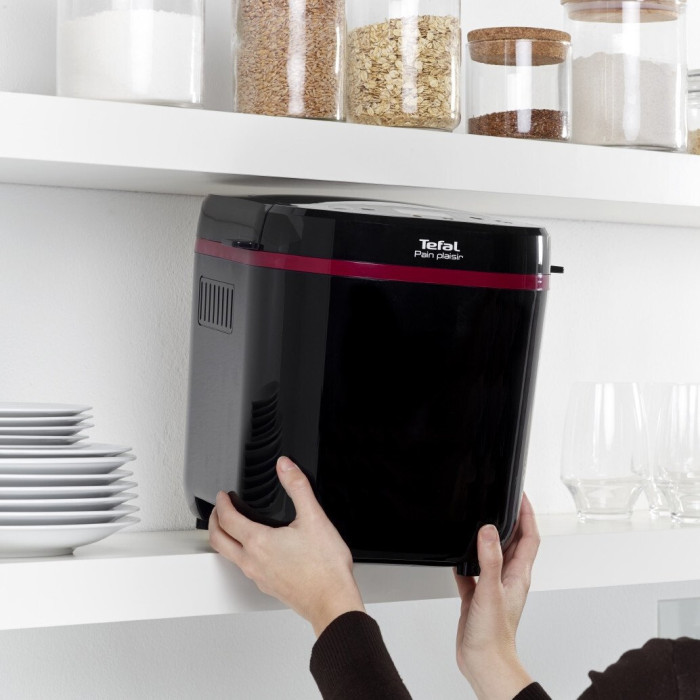 Хлібопічка Tefal PainPlaisir 650Вт, програм-1, макс.ваго -1кг, форма-прямокутник, пластик, чорний