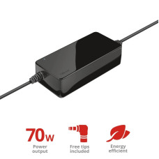 Адаптер живлення Trust Primo 70W-19V Universal Laptop Charger, чорний