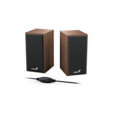 Акустична система Genius SP-HF180, 2.0, USB-А, mini-jack, дерево