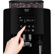 Кавомашина Krups Arabica 1.7л, зерно, ручний капучинатор, LED - дисплей, авторецептів - 3, свій рецепт, чорний