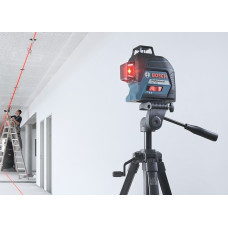 Нівелір лазерний Bosch Professional GLL 3-80, до 30м з приймачем 120м, ±0.3мм/м, 0.82кг