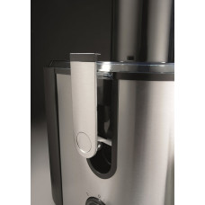 Соковитискач Gorenje відцентрований 900Вт, чаша-1.1л, жмих-1.5л, жолоб на ціле яблуко, пластик/метал, чорний