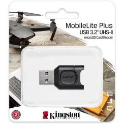 Кардрідер Kingston USB 3.2 Type-A > microSD UHS-II Чорний