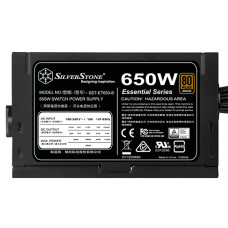 Блок живлення SilverStone Strider Essential  (650W), >85%, 80+ Bronze, 120мм, 1xMB 24pin(20+4), 1xCPU 8pin(4+4), 3xMolex, 6xSATA, 4xPCIe 8pin(6+2)