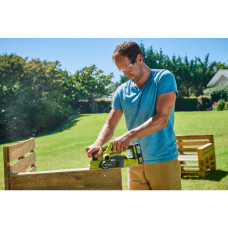 Рубанок акумуляторний Ryobi ONE+ R18PL-0 18В 82мм стругання до 1.6мм шпунт до 12.5мм 2.4кг без АКБ та ЗП