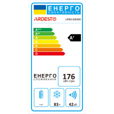 Морозильна камера ARDESTO, 84.5x55.3х57.4, 83л, А+, ST, білий