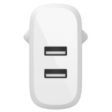 Зарядний пристрій мережевий Belkin 24Вт 2хUSB-A, білий