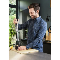 Блендер Tefal заглибний Infiny Force Pro, 1200Вт, 9в1, чаша-800мл, чопер-500мл, спіралайзер, турборежим, чорний