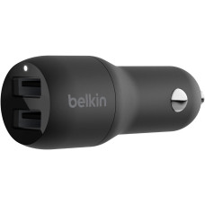 Зарядний пристрій автомобільний Belkin 24Вт 2хUSB-A, чорний