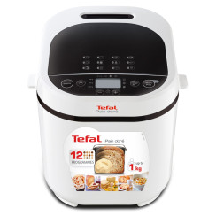 Хлібопічка Tefal PainDore 720Вт, програм-1, макс. вага -1кг, форма-прямокутник, пластик, чорно-білий