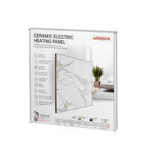 Керамічна електронагрівальна панель Ardesto HCP-395WT-ECO, 395 Вт, 8 м2, 60 х 60 см, IP54, білий