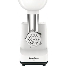 М'ясорубка Moulinex, 1400Вт, 1.7кг/хв, 2 решітки, насадка для ковбас, пластик, білий