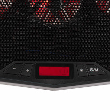Підставка для ноутбука 2E GAMING CPG-005, до 17.3", 2xUSB-A, LCD/phone holder, RGB, чорний