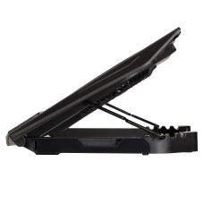 Підставка для ноутбука 2E GAMING CPG-006, до 17.3", 2xUSB-A, LCD/phone holder, RGB, чорний