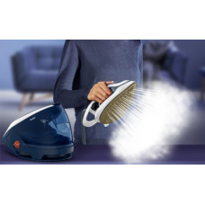 Праска-парогенератор Tefal Pro Express Protect, 2600Вт, 1800мл, паровий удар -550гр, постійна пара - 140гр, керам. підошва, біло-синій
