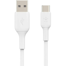 Кабель USB-A > USB-C заряджання/синхронізації Belkin 2м, 15Вт, Type-C, PVC, білий
