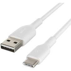 Кабель USB-A > USB-C заряджання/синхронізації Belkin 2м, 15Вт, Type-C, PVC, білий