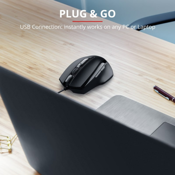 Миша Trust Voca, USB-A, чорний
