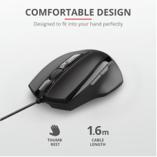 Миша Trust Voca, USB-A, чорний