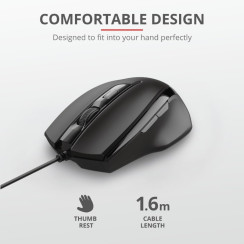 Миша Trust Voca, USB-A, чорний