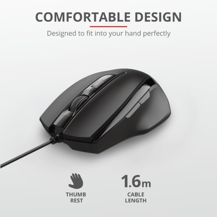 Миша Trust Voca, USB-A, чорний