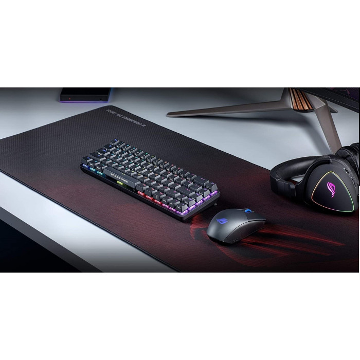 Ігрова поверхня ASUS ROG Scabbard II, XXL (900x400x3мм), чорно-червоний