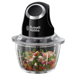 Подрібнювач Russell Hobbs Matte Black, 200Вт, чаша-500мл, скло, корпус-пластик, чорний