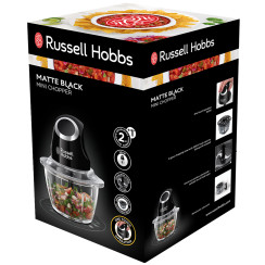 Подрібнювач Russell Hobbs Matte Black, 200Вт, чаша-500мл, скло, корпус-пластик, чорний