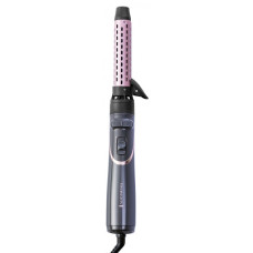 Фен-щітка Remington Curl & Straight Confidence, 800Вт, 2 режими, іоніз-я, оберт., хол. обдув,кейс, кераміка, сірий