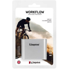 Кардрідер Kingston USB 3.2 Type-C > 2x microSD UHS-II Workflow Срібний