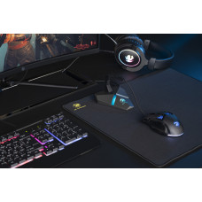 Тримач кабелю 2E GAMING Scorpio 4в1, LED, сірий