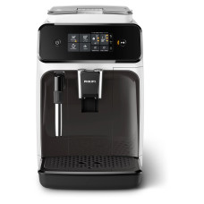 Кавомашина Philips Series 1200 1.8л, зерно + мелена, ручний капучинатор, авторецептів - 2, біло - чорний