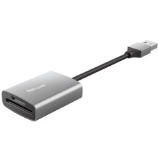 Кардрідер Trust Dalyx USB-A 3.2 > SD/microSD, Алюміній, 0.08м, Сірий
