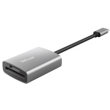 Кардрідер Trust Dalyx USB-С > SD/microSD, Алюміній, 0.08м, Сірий