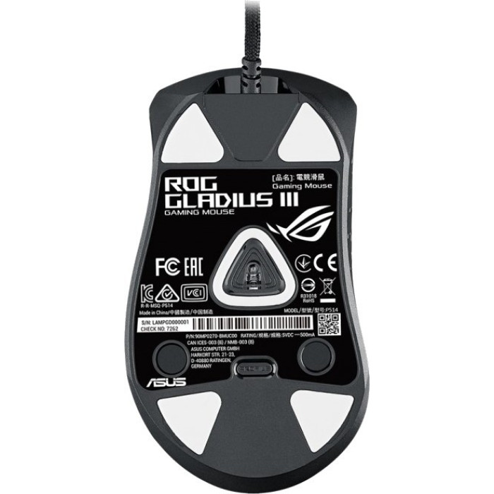 Миша ASUS ROG Gladius III, RGB, USB-A, чорний