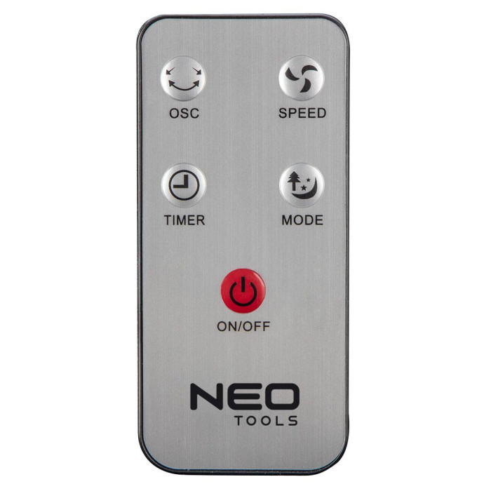 Вентилятор підлоговий Neo Tools NT02 професійний, 40см, 45Вт, опора кругла, двигун мідь 100%, пульт, чорний