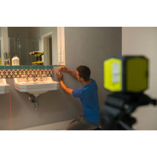 Нівелір лазерний Ryobi RBCLLR1 до 10м перехресний червоний промінь 0.4кг