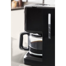 Кавоварка Tefal крапельна Smart&light 1.25л, мелена, таймер включення, годинник, чорний