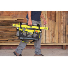 Сумка для інструменту Ryobi RSSLOT1, 38л, відкрита, жорстка конструкція, поліестер, 36х49х23см