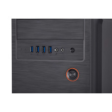 Корпус 2E Alfa E1802 без БЖ 4xUSB3.0, VGA 320мм, ATX, чорний