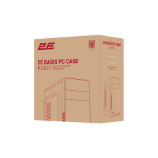 Корпус 2E Basis RD831 без БЖ 2xUSB2.0, VGA 320мм, mATX, чорний