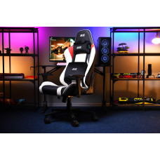 Крісло 2E GAMING BUSHIDO II, ПУ шкіра, 3D-Armrests, чорно-білий