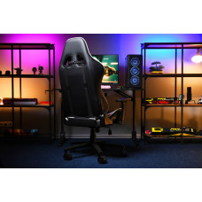Крісло 2E GAMING BUSHIDO II, ПУ шкіра, 3D-Armrests, чорно-білий
