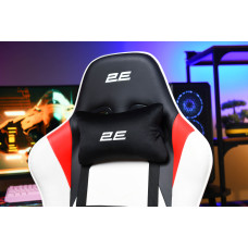 Крісло 2E GAMING BUSHIDO II, ПУ шкіра, 3D-Armrests, чорно-білий