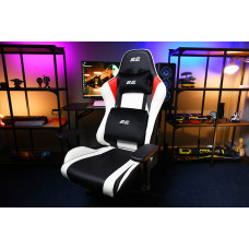 Крісло 2E GAMING BUSHIDO II, ПУ шкіра, 3D-Armrests, чорно-білий