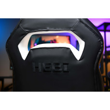 Крісло 2E GAMING HEBI, ПУ шкіра, Foldable Armrests, чорно-білий